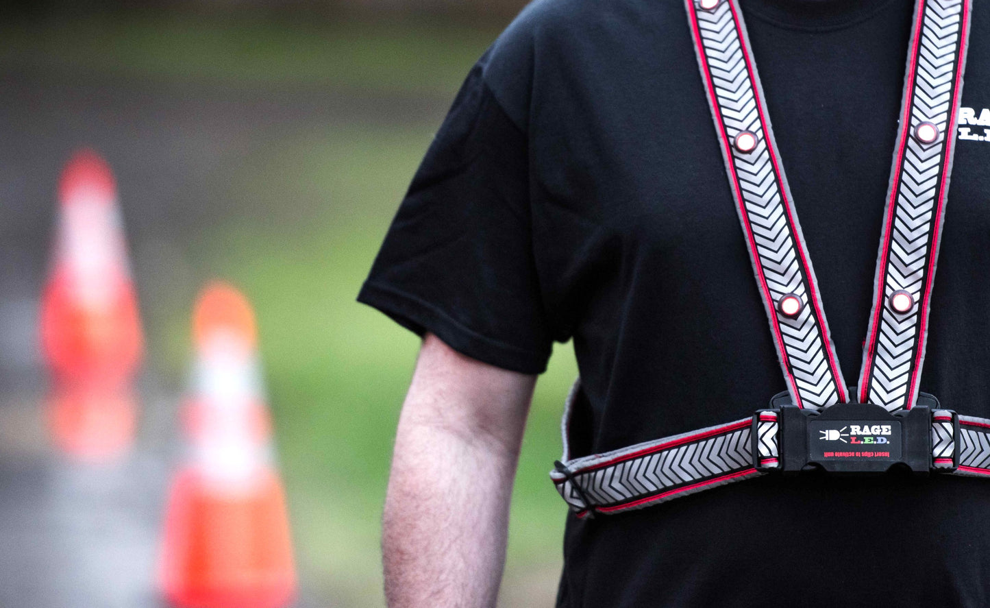 RSV-1: Lighted Flashing Hi-Viz Safety Vest