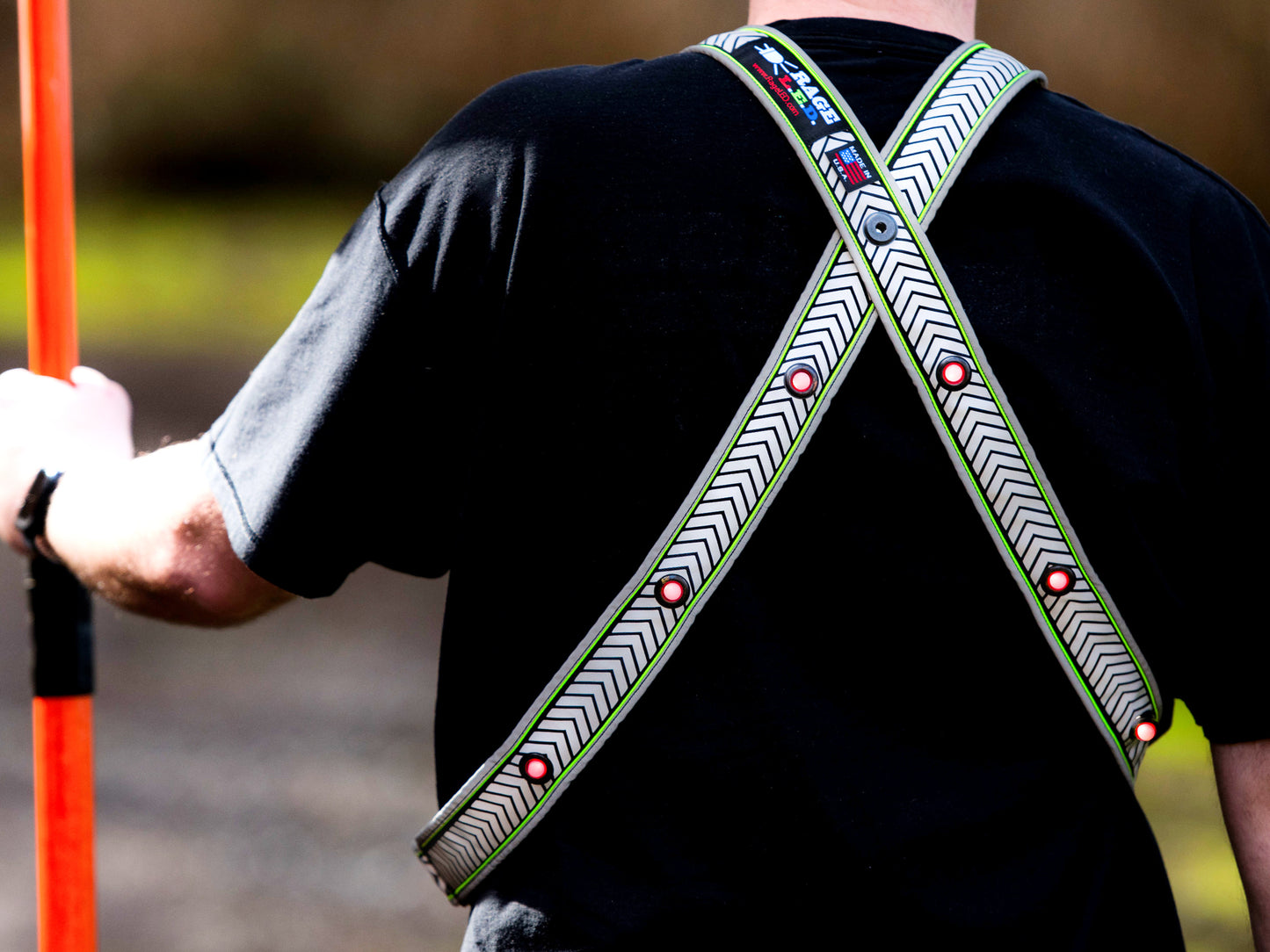 RSV-BA: Break-Away Lighted Flashing Hi-Viz Safety Vest