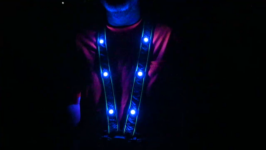 RSV-BA: Break-Away Lighted Flashing Hi-Viz Safety Vest